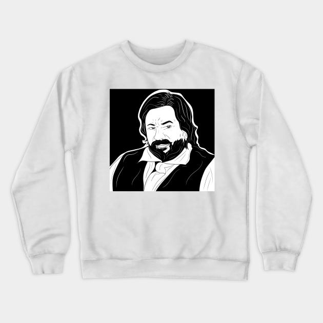 lazlo the jackie daytona vampire or bartender Crewneck Sweatshirt by jorge_lebeau